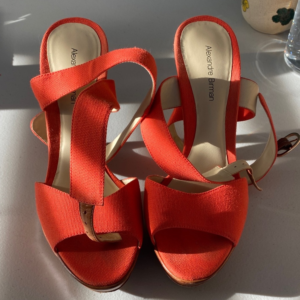 Alexandre Birman Bold Orange Sandals